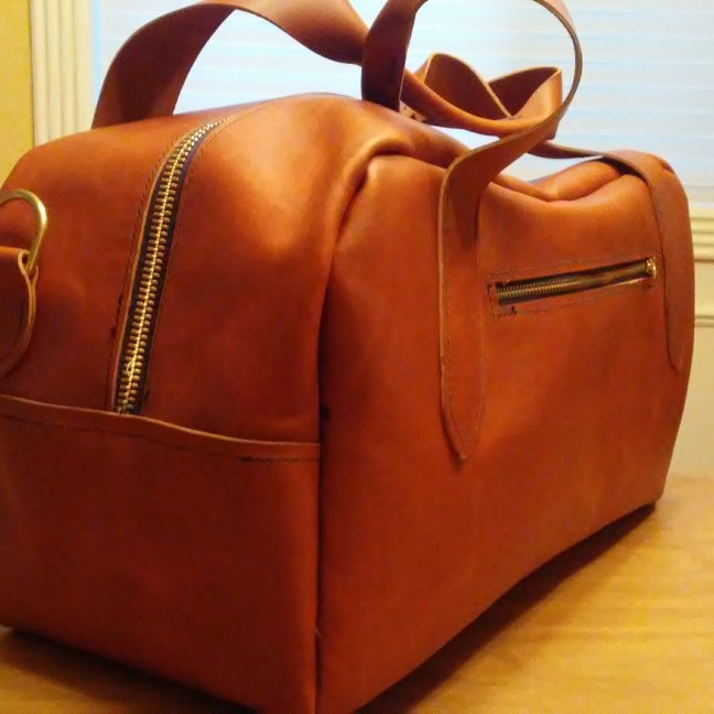 leather dufflebag